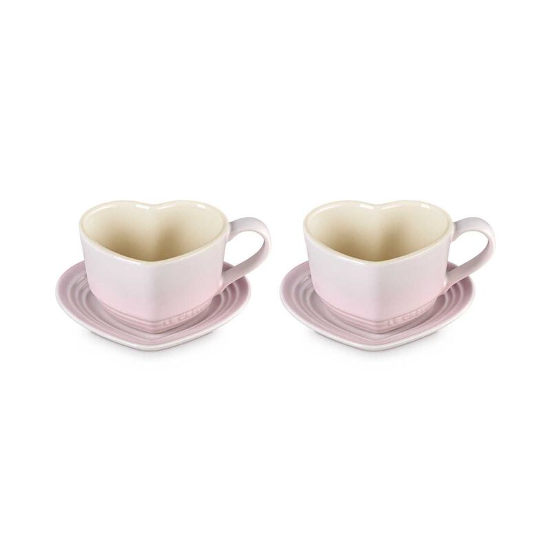 Le Creuset Heart Mug W/Saucer *2 Shpk (C) image number 3